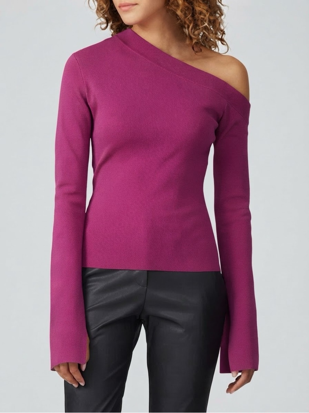 NWOT Solace London Magenta Mariette Top